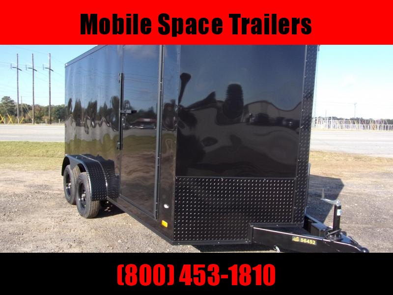 Covered Wagon Trailers 7X14 7k Blackout Tandem Ramp Door Enclosed Cargo Trailer Covered Wagon Trailers 7X14 7k Blackout Tandem Ramp Door Enclosed Cargo Trailer