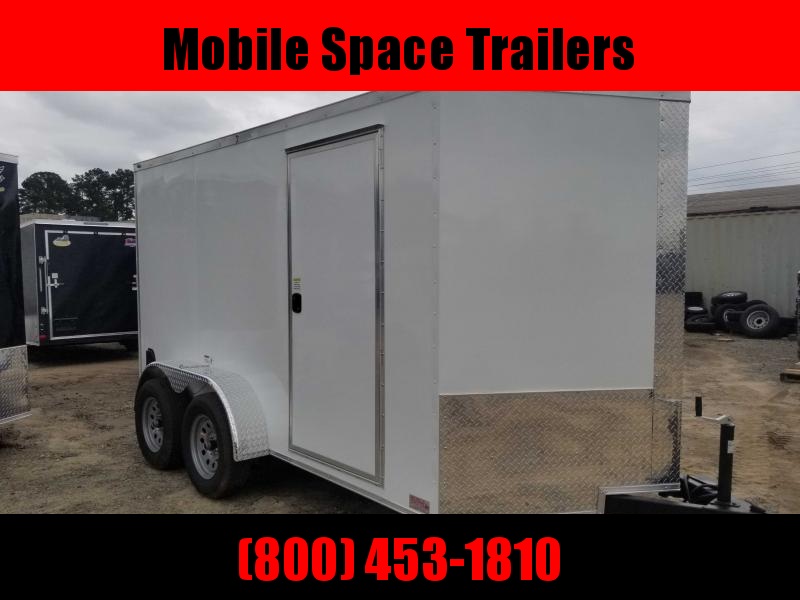 7x12 WHITE Enclosed cargo tailer 7x12 WHITE Enclosed cargo tailer