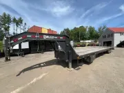 2023 Delco 102X40 26K GOOSENECK EQUIPMENT TRAILER W/ MEGA RAMPS