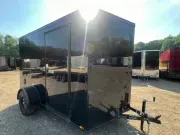 2026 Quality Cargo 6X10 Cargo / Enclosed Trailer RAMP DOOR BLACK OUT PACKAGE