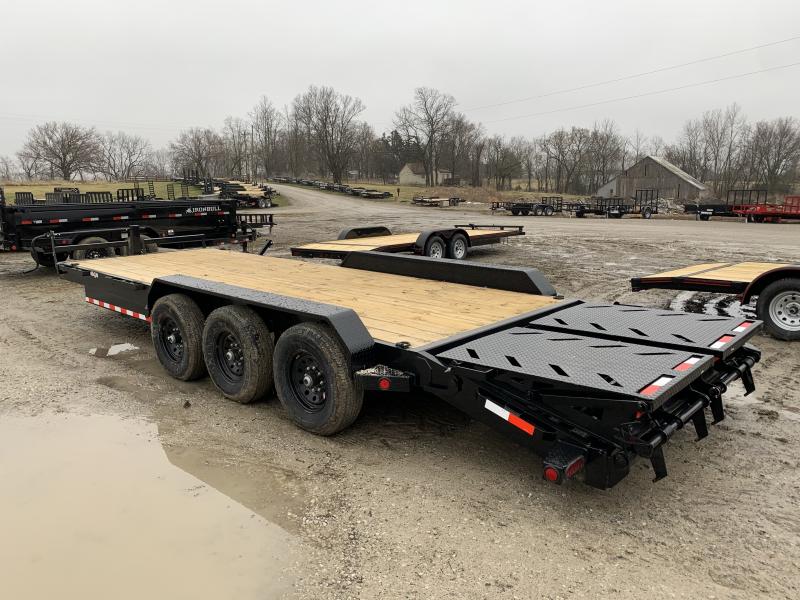 2021 IRON BULL 83X24 EQUIPMENT HAULER TRAILER W/ TRIPLE AXLES