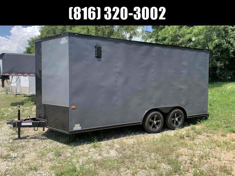 2021 ROCK SOLID 8.5 X 16 X 6.5 ENCLOSED CARGO TRAILER WITH A/C UNIT 2021 ROCK SOLID 8.5 X 16 X 6.5 ENCLOSED CARGO TRAILER WITH A/C UNIT
