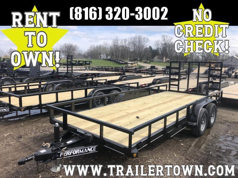2020 PERFORMANCE 83 x 18 UTILITY TRAILER W/ 52K AXLES 2020 PERFORMANCE 83 x 18 UTILITY TRAILER W/ 52K AXLES
