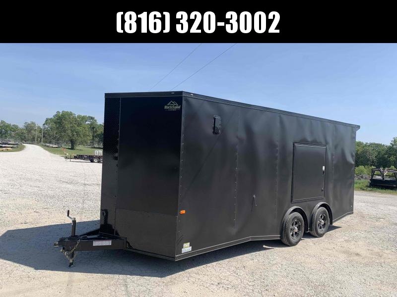 2022 ROCK SOLID 8.5 X 20 X 7 DELUXE ENCLOSED CARGO TRAILER W/ BLACK TRIM PACKAGE 2022 ROCK SOLID 8.5 X 20 X 7 DELUXE ENCLOSED CARGO TRAILER W/ BLACK TRIM PACKAGE