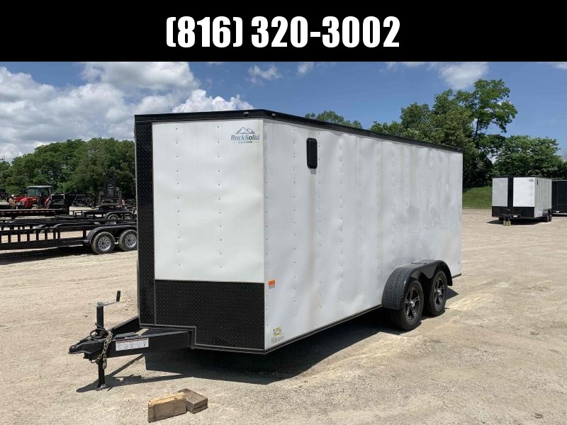 2021 ROCK SOLID 7 X 16 X 6.5 ENCLOSED CARGO TRAILER WITH A/C UNIT 2021 ROCK SOLID 7 X 16 X 6.5 ENCLOSED CARGO TRAILER WITH A/C UNIT