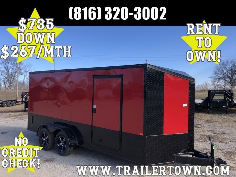 2021 ROCK SOLID 7 X 16 X 6.3 ENCLOSED CARGO TRAILER WITH BLACK TRIM PACKAGE 2021 ROCK SOLID 7 X 16 X 6.3 ENCLOSED CARGO TRAILER WITH BLACK TRIM PACKAGE