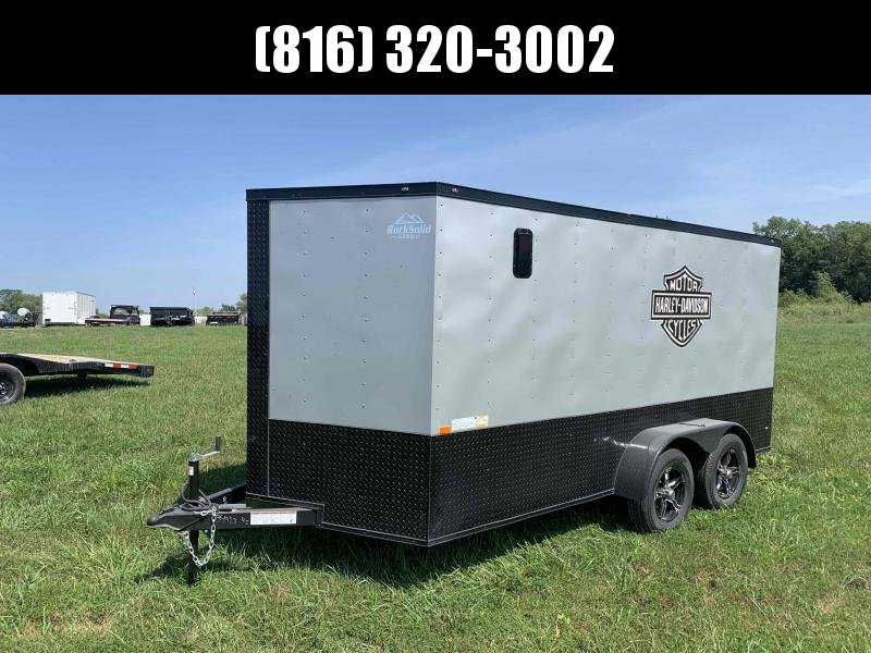 2022 ROCK SOLID 7 X 14 X 6'3" ENCLOSED CARGO TRAILER W/ MOTORCYCLE PACKAGE 2022 ROCK SOLID 7 X 14 X 6'3" ENCLOSED CARGO TRAILER W/ MOTORCYCLE PACKAGE