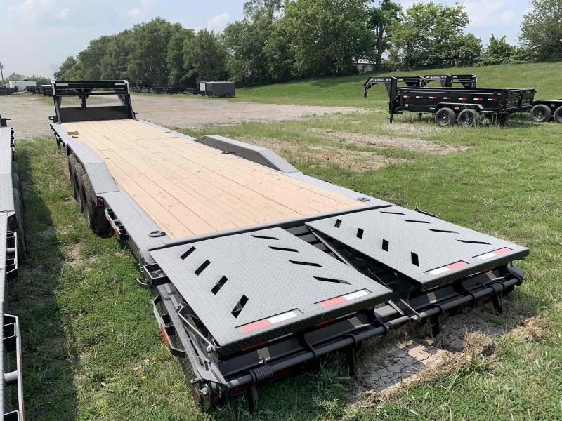 2022 IRON BULL 102 X 40 GOOSENECK TRIPLE AXLE EQUIPMENT TRAILER W