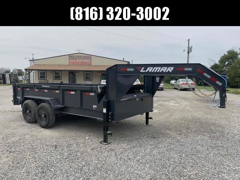 2021 LAMAR 83X14 GOOSENECK DUMP LOPRO TRAILER 2021 LAMAR 83X14 GOOSENECK DUMP LOPRO TRAILER