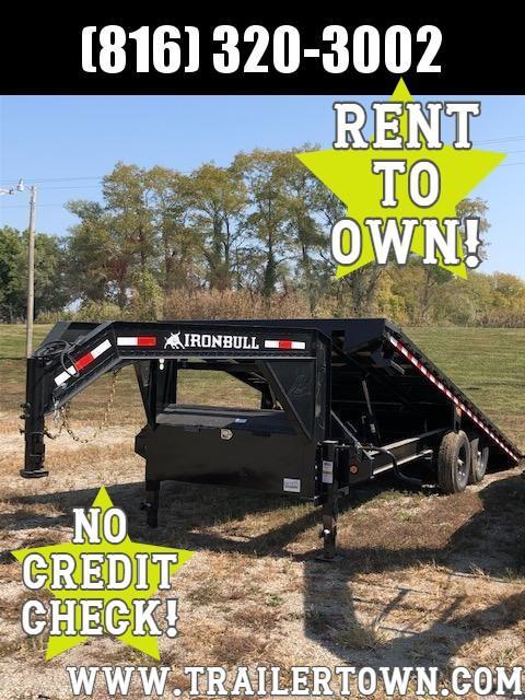 2021 IRON BULL 102 X 22 GOOSENECK DECKOVER TILT EQUIPMENT HAULER TRAILER 2021 IRON BULL 102 X 22 GOOSENECK DECKOVER TILT EQUIPMENT HAULER TRAILER