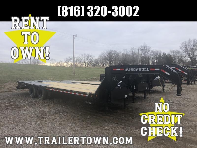 2020 IRON BULL 102X25 GOOSENECK DECKOVER FLATBED LOPRO TRAILER W/10K AXLES 2020 IRON BULL 102X25 GOOSENECK DECKOVER FLATBED LOPRO TRAILER W/10K AXLES