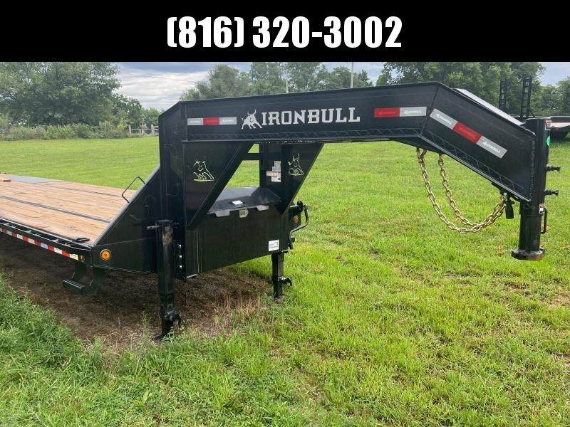 2022 IRON BULL 102X40 GOOSENECK LOPRO DECK OVER FLAT BED TRAILER W/12K AXLES 2022 IRON BULL 102X40 GOOSENECK LOPRO DECK OVER FLAT BED TRAILER W/12K AXLES