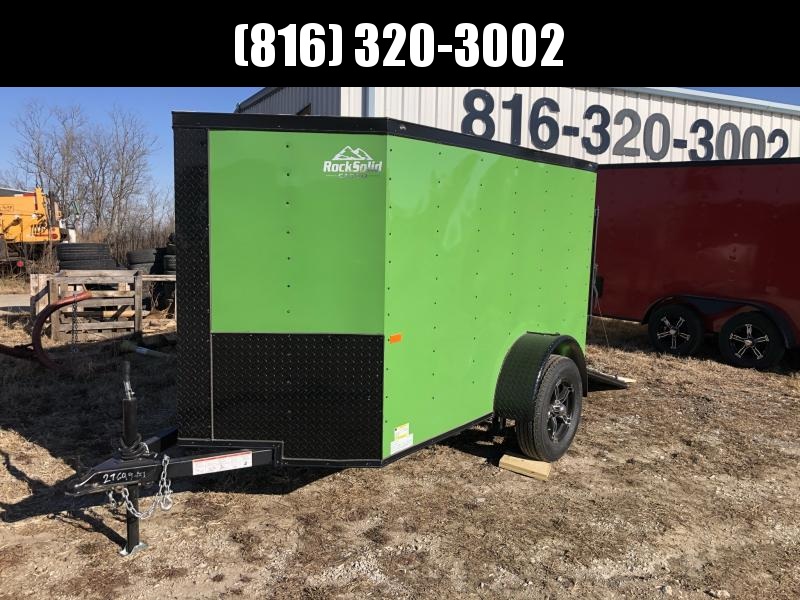 2021 ROCK SOLID 5 X 8 X 5 ENCLOSED CARGO TRAILER IN JOHN DEERE GREEN 2021 ROCK SOLID 5 X 8 X 5 ENCLOSED CARGO TRAILER IN JOHN DEERE GREEN