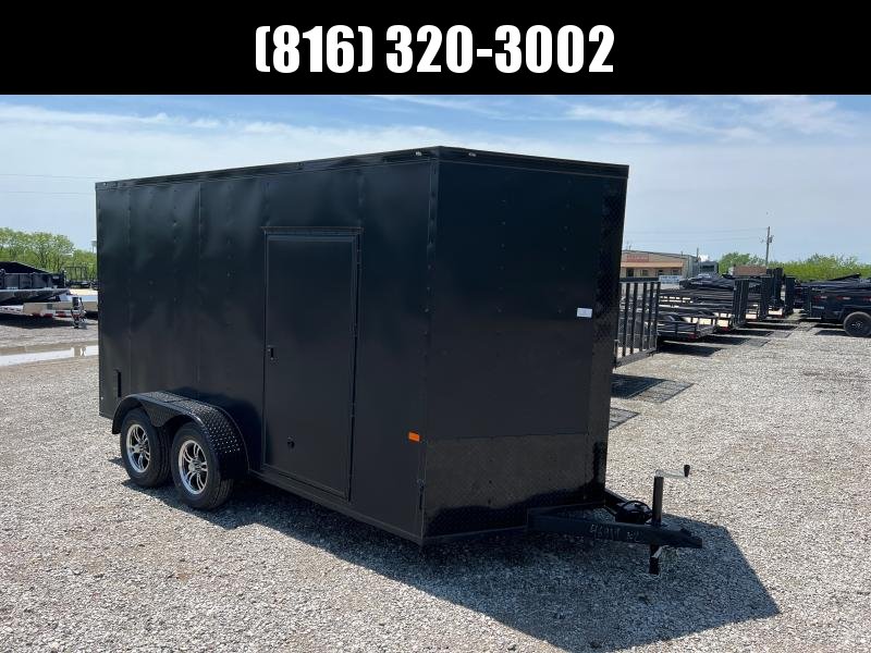 2022 ROCK SOLID 7 X 14 X 7 ENCLOSED CARGO TRAILER W/ BLACK TRIM PACKAGE 2022 ROCK SOLID 7 X 14 X 7 ENCLOSED CARGO TRAILER W/ BLACK TRIM PACKAGE