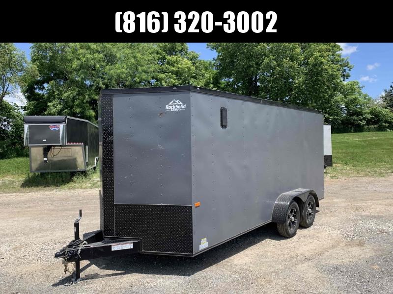 2021 ROCK SOLID 7 X 16 X 6.5 ENCLOSED CARGO TRAILER WITH A/C UNIT 2021 ROCK SOLID 7 X 16 X 6.5 ENCLOSED CARGO TRAILER WITH A/C UNIT