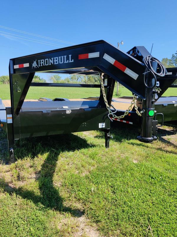 2022 IRON BULL 102 X 40 GOOSENECK TRIPLE AXLE EQUIPMENT TRAILER W