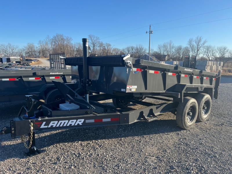 2023 LAMAR 83X14 DUMP TRAILER W/TELESCOPIC HOIST AND 14 PLY TIRES