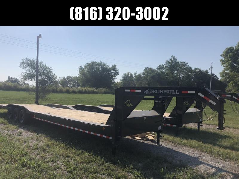 2021 IRON BULL 102 X 40 GOOSENECK TRIPLE AXLE EQUIPMENT HAULER TRAILER W/DRIVE OVER FENDERS 2021 IRON BULL 102 X 40 GOOSENECK TRIPLE AXLE EQUIPMENT HAULER TRAILER W/DRIVE OVER FENDERS