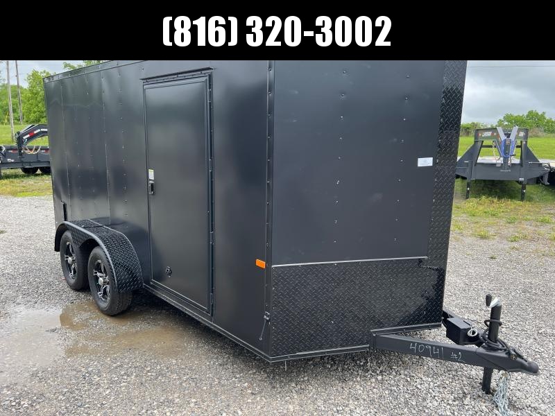 2022 ROCK SOLID 7 X 14 X 6 ENCLOSED CARGO TRAILER W/ BLACK TRIM PACKAGE 2022 ROCK SOLID 7 X 14 X 6 ENCLOSED CARGO TRAILER W/ BLACK TRIM PACKAGE