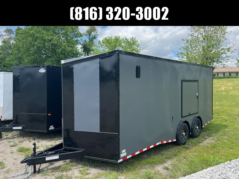2022 ROCK SOLID 8.5 X 20 X 7.5 DELUXE ENCLOSED CARGO TRAILER W/ BLACK TRIM PACKAGE, 7K AXLES AND WIRED FOR A/C 2022 ROCK SOLID 8.5 X 20 X 7.5 DELUXE ENCLOSED CARGO TRAILER W/ BLACK TRIM PACKAGE, 7K AXLES AND WIRED FOR A/C