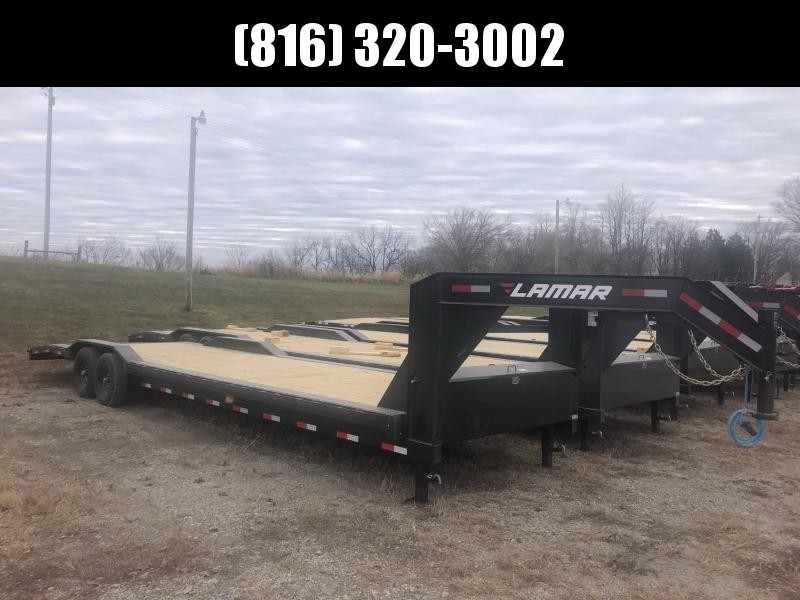 2021 LAMAR 102 X 32 GOOSENECK EQUIPMENT TRAILER W/ DRIVE OVER FENDERS 2021 LAMAR 102 X 32 GOOSENECK EQUIPMENT TRAILER W/ DRIVE OVER FENDERS