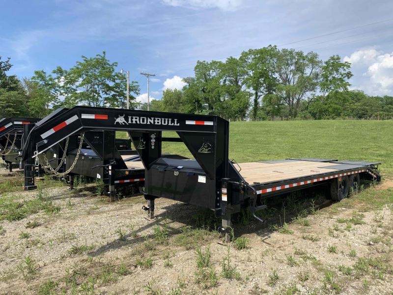 2022 IRON BULL 102 X 44 GOOSENECK TRIPLE AXLE EQUIPMENT TRAILER W