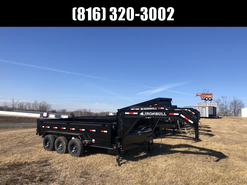 2021 IRON BULL 83X16 GOOSENECK TRIPLE AXLE DUMP TRAILER Near Me