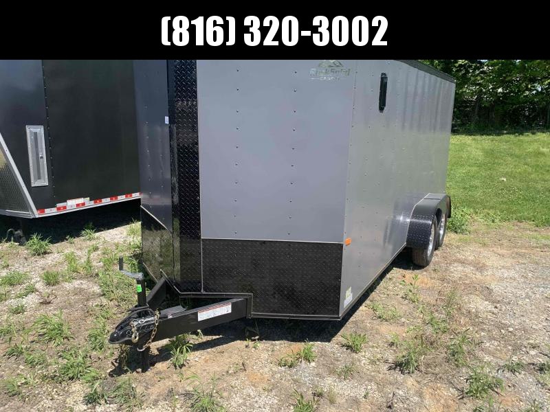 2021 ROCK SOLID 7 X 16 X 6'3" ENCLOSED CARGO TRAILER W/ BLACK TRIM PACKAGE 2021 ROCK SOLID 7 X 16 X 6'3" ENCLOSED CARGO TRAILER W/ BLACK TRIM PACKAGE