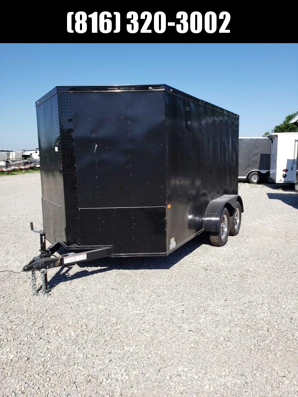2022 ROCK SOLID 7 X 12 X 6 ENCLOSED CARGO TRAILER W/BLACK TRIM 2022 ROCK SOLID 7 X 12 X 6 ENCLOSED CARGO TRAILER W/BLACK TRIM