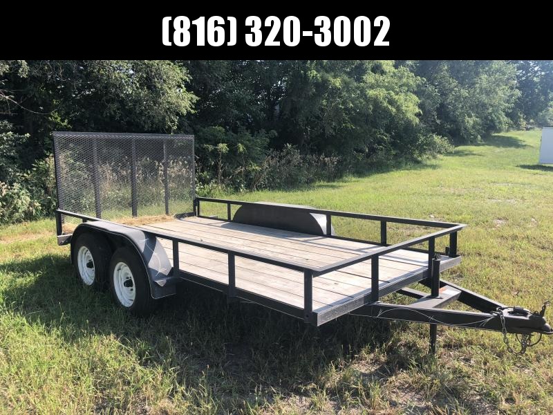 USED 2008 J&W 83X14 UTILITY TRAILER USED 2008 J&W 83X14 UTILITY TRAILER