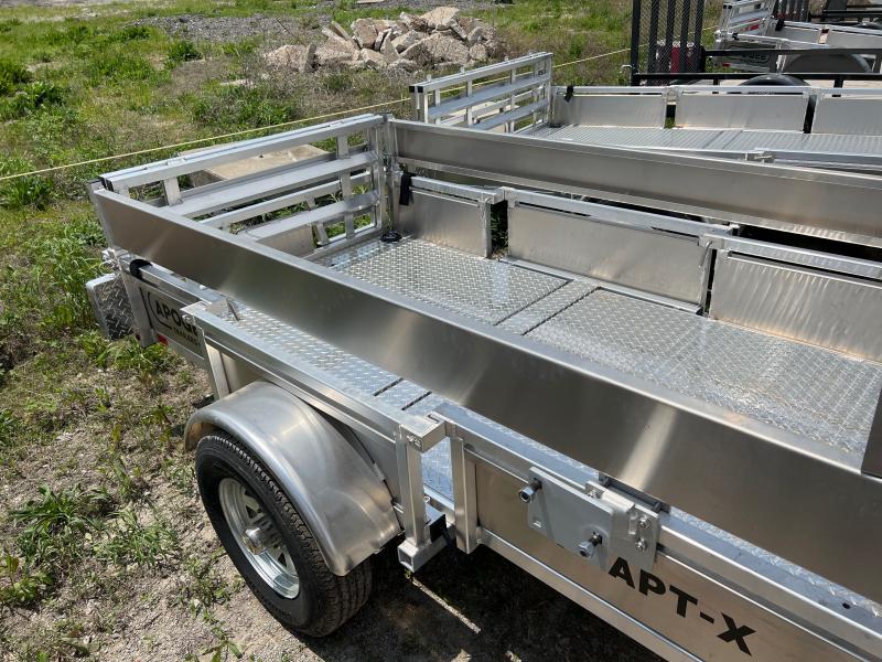 2022 APOGEE 4X8 ALL ALUMINUM FOLDING UTILITY TRAILER W/ HIGH SIDES AND FRONT DEFLECTOR 5x8