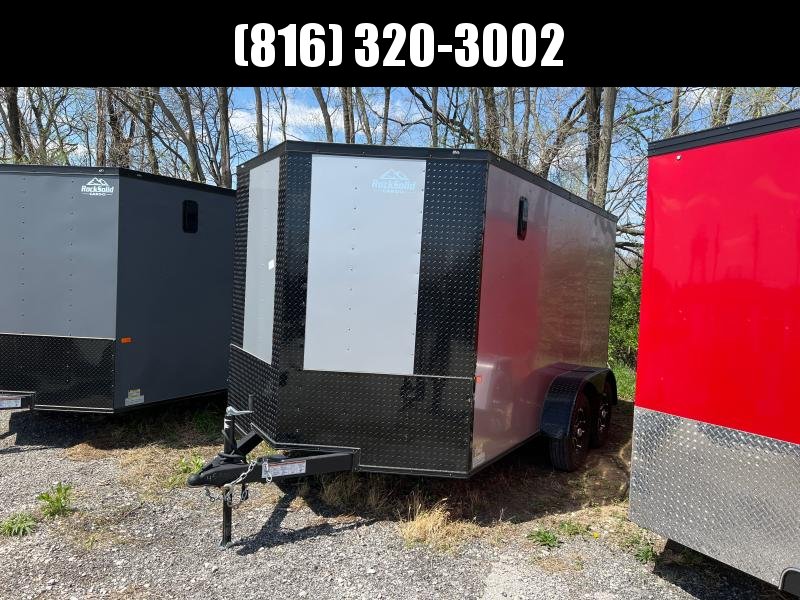2022 ROCK SOLID 7 X 12 X 6 ENCLOSED CARGO TRAILER W/BLACK TRIM 2022 ROCK SOLID 7 X 12 X 6 ENCLOSED CARGO TRAILER W/BLACK TRIM