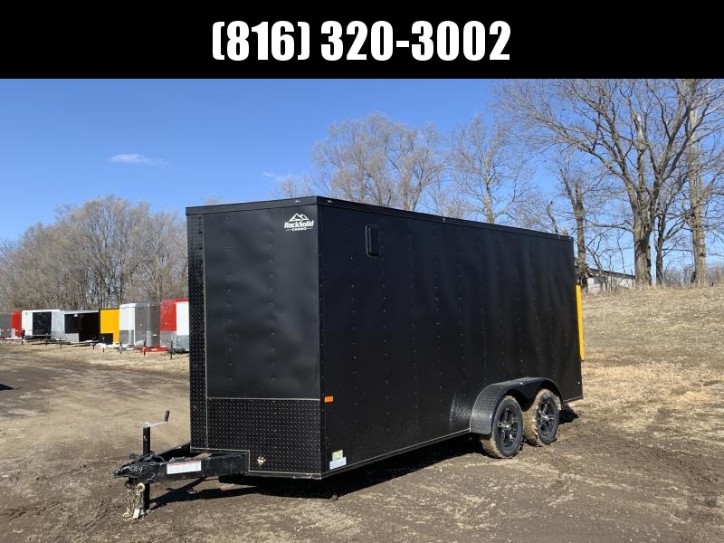 2021 ROCK SOLID 7 X 16 X 7 ENCLOSED CARGO TRAILER WITH BLACK TRIM PACKAGE 2021 ROCK SOLID 7 X 16 X 7 ENCLOSED CARGO TRAILER WITH BLACK TRIM PACKAGE