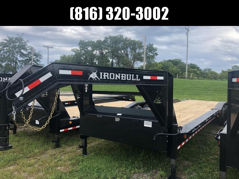 2020 IRON BULL 102 X 34 GOOSENECK EQUIPMENT HAULER TRAILER W/ DRIVE OVER FENDERS 2020 IRON BULL 102 X 34 GOOSENECK EQUIPMENT HAULER TRAILER W/ DRIVE OVER FENDERS