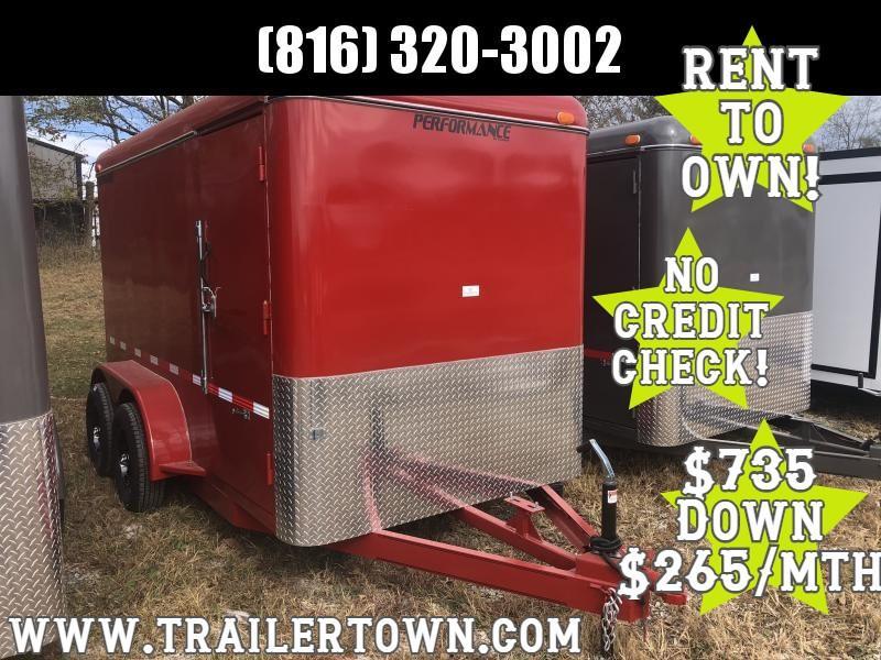 2020 PERFORMANCE 6 X 12 X 6.5 ENCLOSED CARGO TRAILER W/ STEEL SIDES 2020 PERFORMANCE 6 X 12 X 6.5 ENCLOSED CARGO TRAILER W/ STEEL SIDES