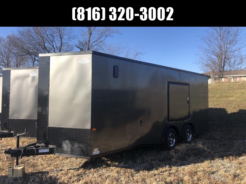 2021 ROCK SOLID 8.5 X 20 X 7 DELUXE ENCLOSED CARGO TRAILER WITH BLACK TRIM PACKAGE 2021 ROCK SOLID 8.5 X 20 X 7 DELUXE ENCLOSED CARGO TRAILER WITH BLACK TRIM PACKAGE