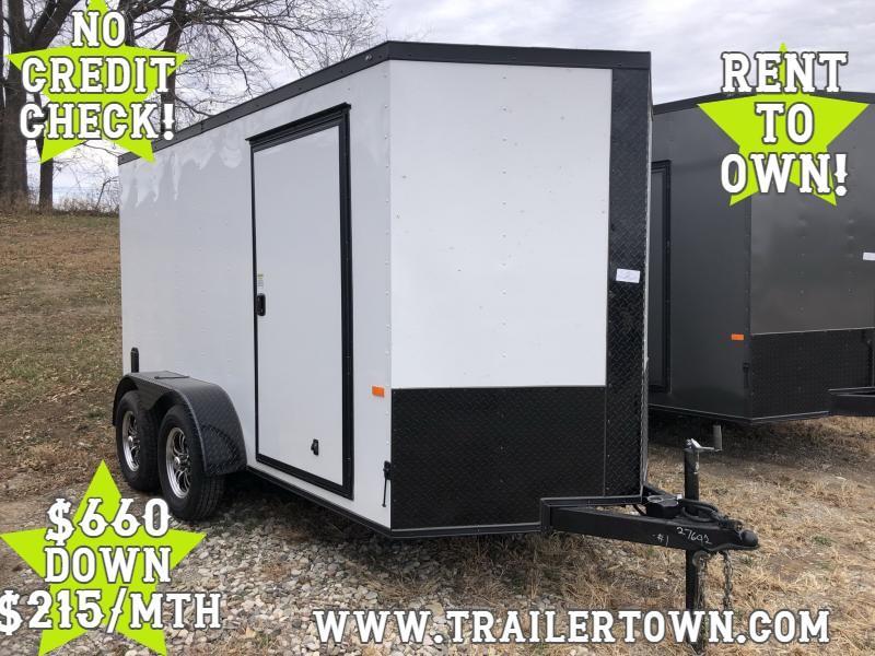 2021 ROCK SOLID 6 X 12 X 6 ENCLOSED CARGO TRAILER WITH BLACK TRIM PACKAGE 2021 ROCK SOLID 6 X 12 X 6 ENCLOSED CARGO TRAILER WITH BLACK TRIM PACKAGE