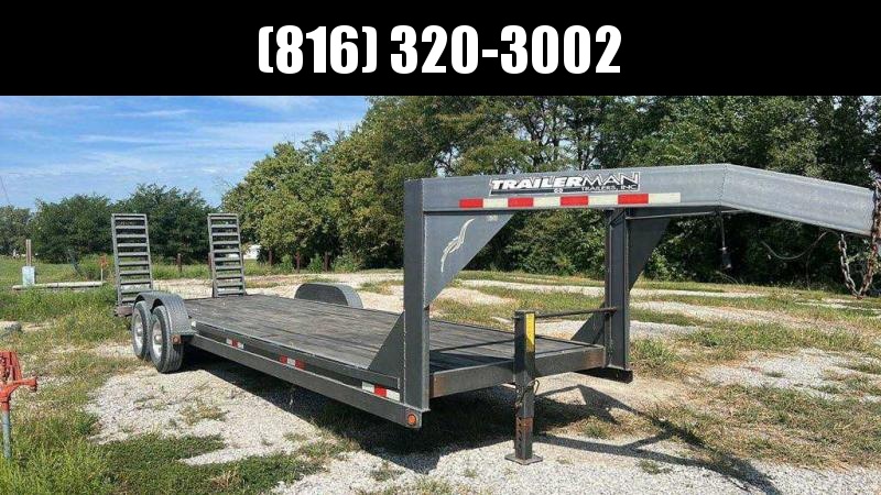 2005 TRAILERMAN 83 X 26 GOOSENECK EQUIPMENT TRAILER 2005 TRAILERMAN 83 X 26 GOOSENECK EQUIPMENT TRAILER