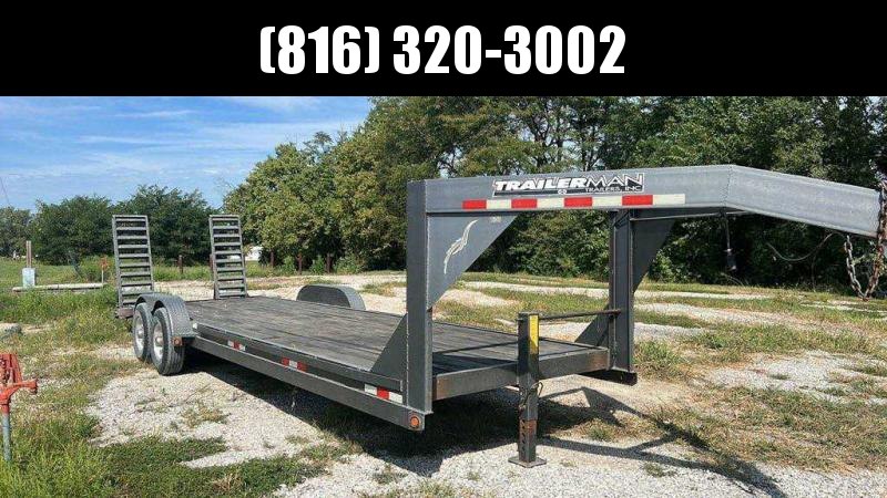 2005 TRAILERMAN 83 X 26 GOOSENECK EQUIPMENT TRAILER 2005 TRAILERMAN 83 X 26 GOOSENECK EQUIPMENT TRAILER