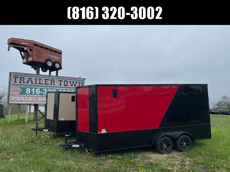 2022 ROCK SOLID 7 X 16 X 7 ENCLOSED CARGO TRAILER W/BLACK TRIM 2022 ROCK SOLID 7 X 16 X 7 ENCLOSED CARGO TRAILER W/BLACK TRIM