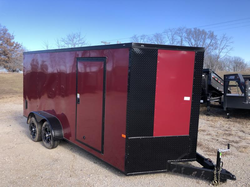 2021 ROCK SOLID 7 X 16 X 6.3 ENCLOSED CARGO TRAILER WITH BLACK TRIM PACKAGE 2021 ROCK SOLID 7 X 16 X 6.3 ENCLOSED CARGO TRAILER WITH BLACK TRIM PACKAGE