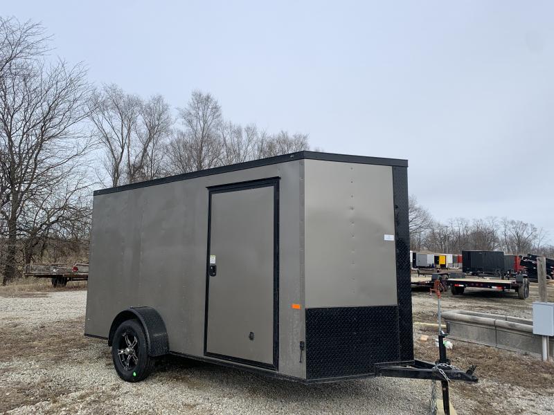 2021 ROCK SOLID 6 X 12 X 6'3 ENCLOSED CARGO TRAILER W/ BLACK TRIM 2021 ROCK SOLID 6 X 12 X 6'3 ENCLOSED CARGO TRAILER W/ BLACK TRIM