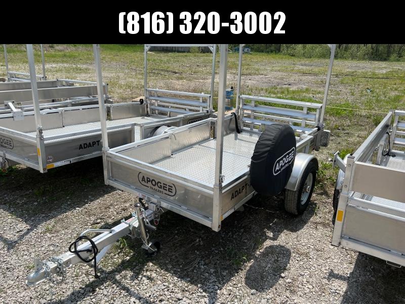 2022 APOGEE 4X8 ALL ALUMINUM FOLDING UTILITY TRAILER W/ CANOE/ LADDER RACK 2022 APOGEE 4X8 ALL ALUMINUM FOLDING UTILITY TRAILER W/ CANOE/ LADDER RACK