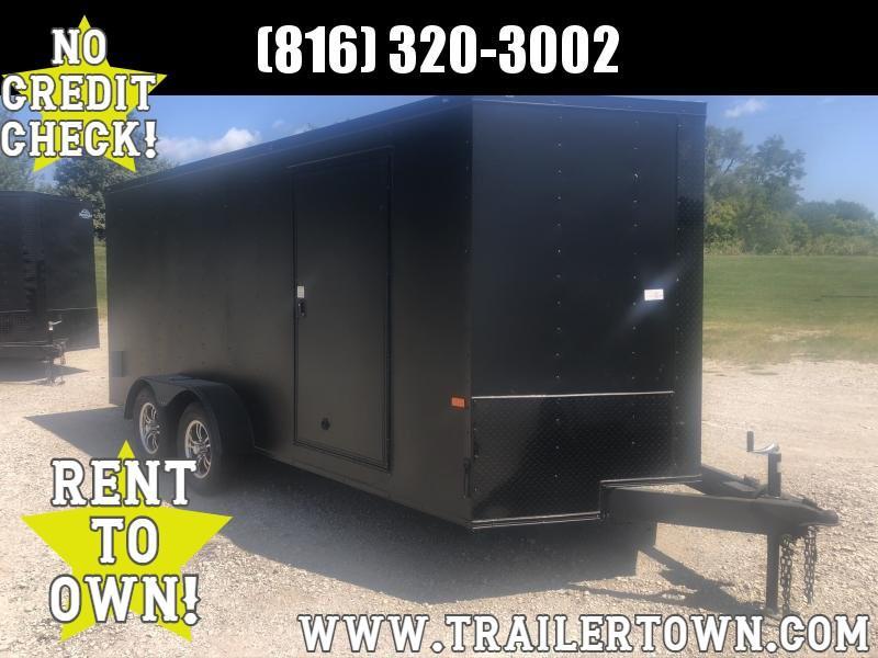 2021 ROCK SOLID 7 X 16 X 6.3 ENCLOSED CARGO TRAILER WITH BLACK TRIM PACKAGE 2021 ROCK SOLID 7 X 16 X 6.3 ENCLOSED CARGO TRAILER WITH BLACK TRIM PACKAGE
