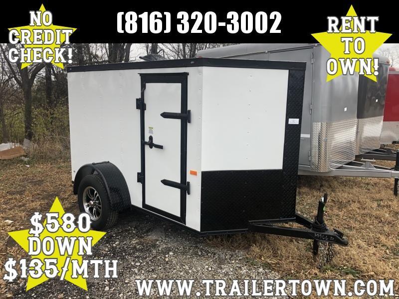 2021 ROCK SOLID 5 X 8 X 5 ENCLOSED CARGO TRAILER W/ BLACK TRIM PACKAGE 2021 ROCK SOLID 5 X 8 X 5 ENCLOSED CARGO TRAILER W/ BLACK TRIM PACKAGE