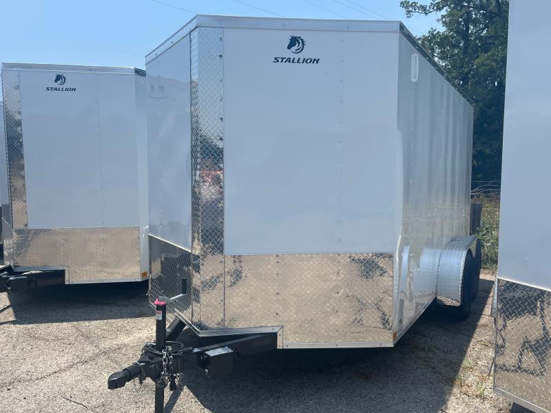 2024 Stallion Manufacturing LLC 7X14' V-NOSE 7K Cargo / Enclosed Trailer 8EAUWu