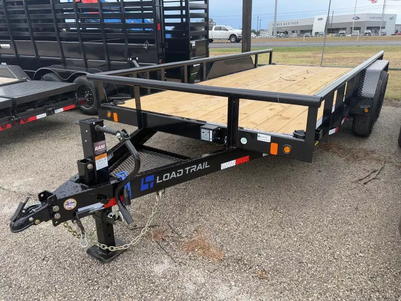 83" X 16' TANDEM CARHAULER W/SIDE RAILS