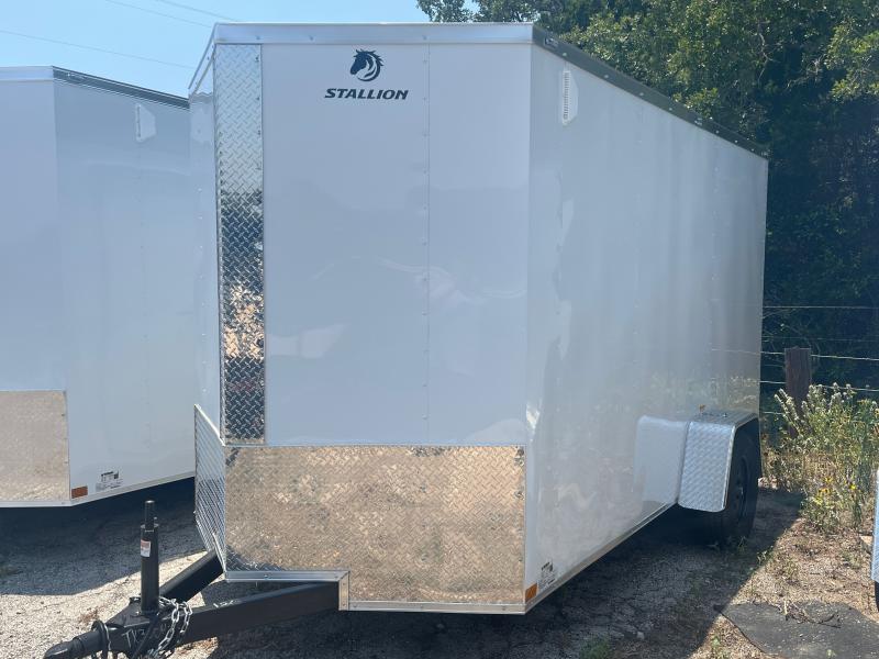 2024 Stallion Manufacturing LLC 6X12' ENCLOSED V-NOSE Cargo / Enclosed Trailer 0oTbkG