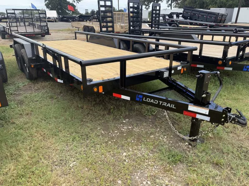 83" X 18' TANDEM CARHAULER W/SIDE RAILS