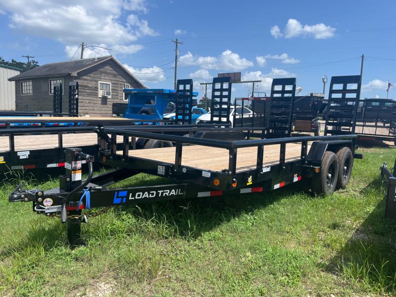 83" X 16' TANDEM CARHAULER W/SIDE RAILS
